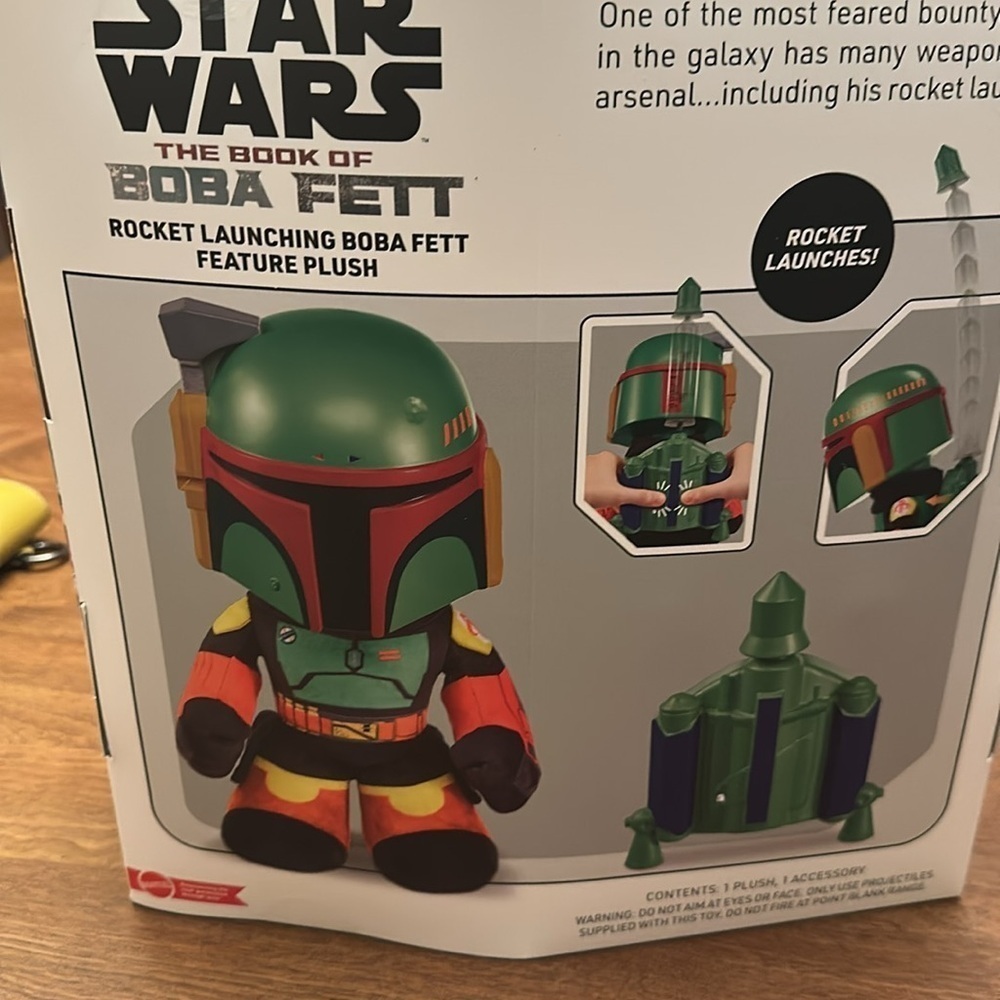 Star Wars Green and Red Stuffed Boba Fett Plush - Picture 6 of 6